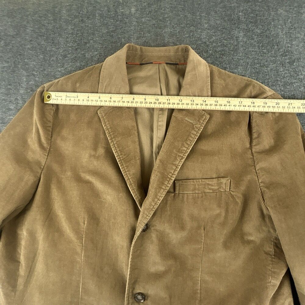 J. Crew Vintage Corduroy Blazer Mens Size XL 44-46 Tan Brown Sport Coat Academia - Picture 5 of 7